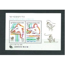 Corea del Sur - Hojas 1985 Yvert 375 ** Mnh  Olimpiadas de Seul