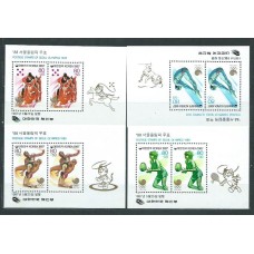 Corea del Sur - Hojas 1987 Yvert 399/402 ** Mnh  Olimpiadas de Seul