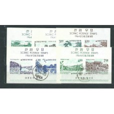 Corea del Sur - Hojas 1964 Yvert 66/70 usado