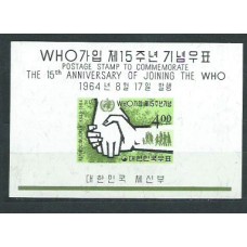 Corea del Sur - Hojas 1964 Yvert 72 * Mh  OMS