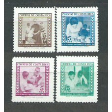 Costa Rica - Correo 1964 Yvert 269/72 ** Mnh Navidad