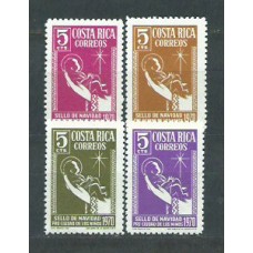 Costa Rica - Correo 1970 Yvert 301/4 ** Mnh Navidad