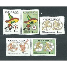 Costa Rica - Correo 1986 Yvert 452/6 ** Mnh Deportes fútbol