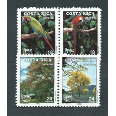 Costa Rica - Correo 1990 Yvert 536/9 ** Mnh UPAE fauna y flora