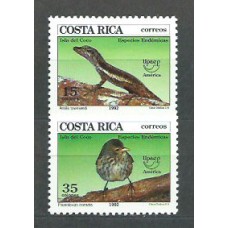 Costa Rica - Correo 1992 Yvert 559/60 ** Mnh UPAE fauna