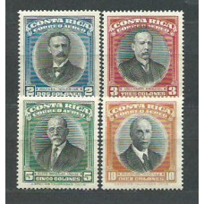 Costa Rica - Aereo 1947 Yvert 139/42 ** Mnh Presidentes