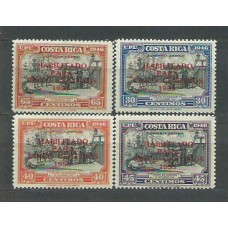 Costa Rica - Aereo 1953 Yvert 221/4 ** Mnh