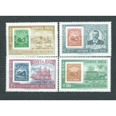 Costa Rica - Aereo 1963 Yvert 359/62 ** Mnh Centenario del sello