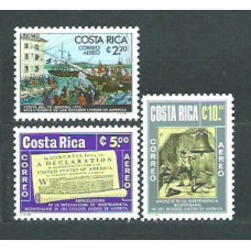 Costa Rica - Aereo 1976 Yvert 663/5 ** Mnh Bicentenario de EEUU