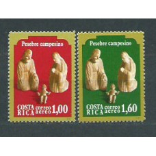 Costa Rica - Aereo 1979 Yvert 755/6 ** Mnh Navidad