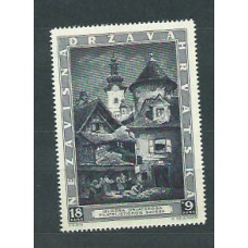Croacia - Correo 1943 Yvert 104 * Mh Exposición Filatelica