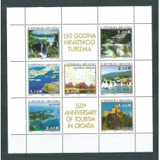 Croacia - Correo 1994 Yvert 233/9 hojita ** Mnh Turismo