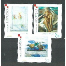 Croacia - Correo 2002 Yvert 592/4 ** Mnh Arte