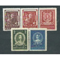 Croacia - Correo 1943 Yvert 95/9 ** Mnh