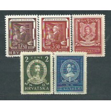 Croacia - Correo 1943 Yvert 95/9 ** Mnh