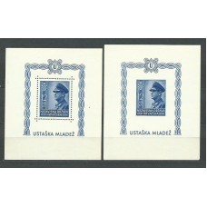 Croacia - Hojas Yvert 6 dentada y sin dentar ** Mnh