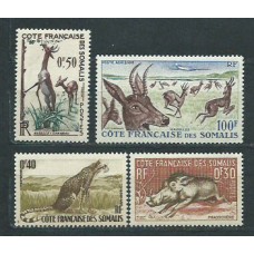 Costa de Somalis - Correo Yvert 287/9+A.26 ** Mnh  Fauna