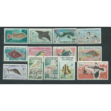 Costa de Somalis - Correo Yvert 292/303+A.28 ** Mnh  Fauna peces