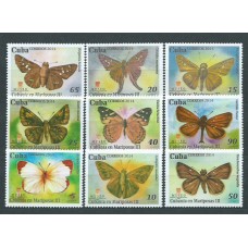 Cuba - Correo 2014 Yvert 5239/47 ** Mnh  Fauna Mariposas
