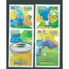 Cuba - Correo 2014 Yvert 5271/74 ** Mnh Deportes Futbol