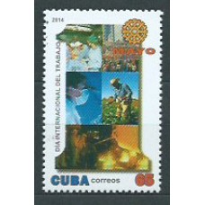 Cuba - Correo 2014 ** Mnh  Día mundial del trabajo