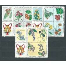 Cuba - Correo 1969 Yvert 1346/60 ** Mnh Navidad flores