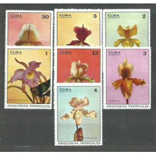 Cuba - Correo 1972 Yvert 1556/62 ** Mnh Flores orquideas