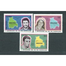 Cuba - Correo 1972 Yvert 1615/7 ** Mnh Guerrilleros