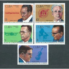 Cuba - Correo 1974 Yvert 1774/8 ** Mnh Compositores