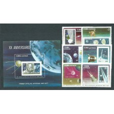 Cuba - Correo 1977 Yvert 1999/2004+H.49 ** Mnh Astro