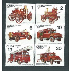 Cuba - Correo 1977 Yvert 2010/5 ** Mnh Coches de Bombero