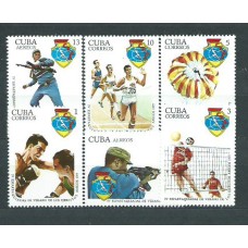 Cuba - Correo 1977 Yvert 2022/5+A.262/3 ** Mnh Deportes