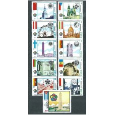 Cuba - Correo 1978 Yvert 2067/71+A.292/7 ** Mnh Ciudades europeas