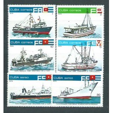Cuba - Correo 1978 Yvert 2073/6+A.298/9 ** Mnh Barcos de pesca