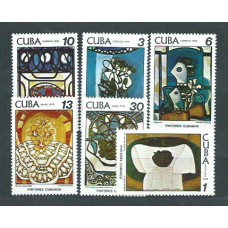 Cuba - Correo 1978 Yvert 2077/80+A.300/1 ** Mnh Pinturas