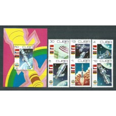 Cuba - Correo 1979 Yvert 2110/5+H.57 ** Mnh Astro