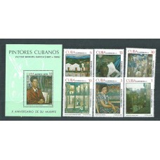 Cuba - Correo 1979 Yvert 2127/32+H.59 ** Mnh Pinturas