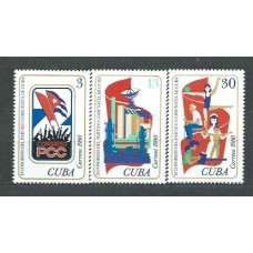 Cuba - Correo 1980 Yvert 2234/6 ** Mnh Partido comunista