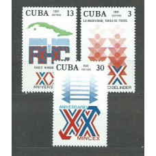 Cuba - Correo 1981 Yvert 2283/5 ** Mnh