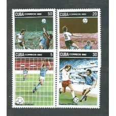 Cuba - Correo 1982 Yvert 2386/9 ** Mnh Deportes fútbol