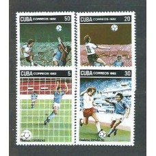 Cuba - Correo 1982 Yvert 2386/9 ** Mnh Deportes fútbol