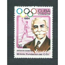 Cuba - Correo 1984 Yvert 2557 ** Mnh Baron de Coubertin