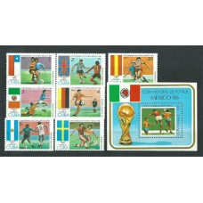 Cuba - Correo 1985 Yvert 2595/601+H.87 ** Mnh Deportes fútbol