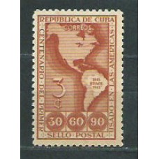 Cuba - Correo 1944 Yvert 288 ** Mnh Mapa