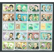 Cuba - Correo 1989 Yvert 2960/79 ** Mnh Personajes y flores