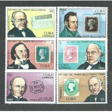 Cuba - Correo 1990 Yvert 3024/9 ** Mnh Rowland Hill