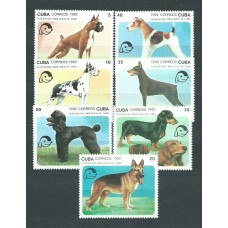Cuba - Correo 1992 Yvert 3190/6 ** Mnh Fauna perros