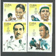 Cuba - Correo 1992 Yvert 3228/31 ** Mnh Deportes