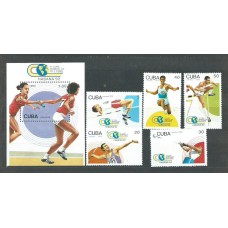 Cuba - Correo 1992 Yvert 3238/42+H.132 ** Mnh Deportes