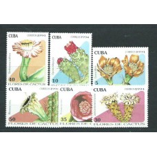 Cuba - Correo 1994 Yvert 3385/90 ** Mnh Flores cactus
